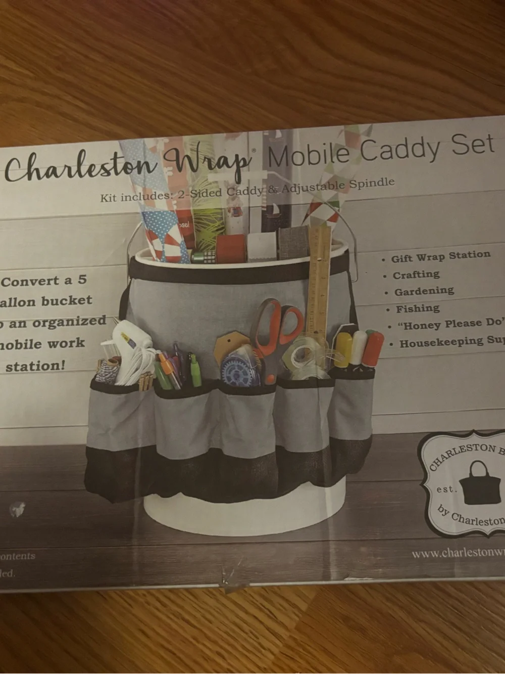 New Gray Mobile Caddy Set - Home Party Supplies